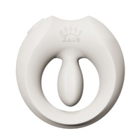 Apis Vibrating Couples Ring Ivory White