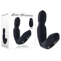 Zero Tolerance MR PROSTATE Black 12.6 cm USB Rechargeable Prostate Massager with Wireless Remote