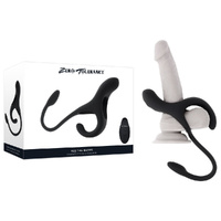Zero Tolerance ALL THE BASES Black USB Rechargeable Vibrating Cock Ring with Wireless Remote