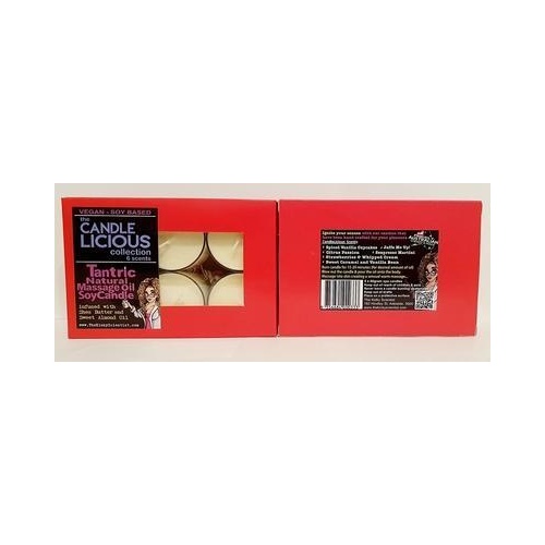 The Candlelicious Collection Tantric Natural Massage Oil Soy Candle