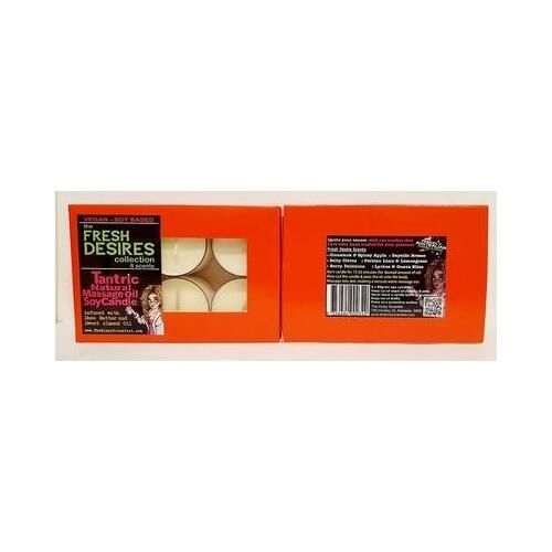 The Fresh Desires Collection Tantric Natural Massage Oil Soy Candle