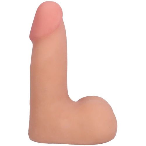 The Realistic Cock - With Removable Vac-U-Lock Suction Cup - ULTRASKYN - 5 Inch (with balls) Vanilla