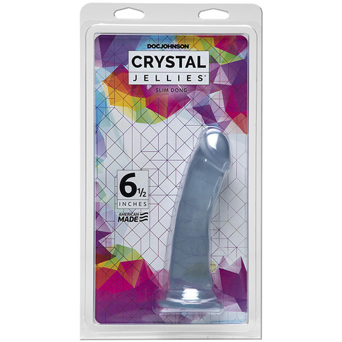 6.5" Slim Translucent Cock 