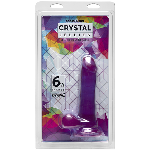 6.5'' Slim Translucent Cock + Balls