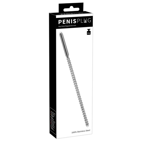 PenisPlug Dip Stick Ribbed 0.8