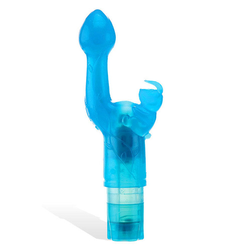 Adam & Eve BUNNY KISS Blue 17.8 cm Rabbit Vibrator