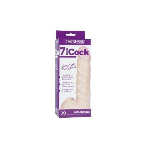 Vac U Lock Attachment Raging Hard On Cock 7"