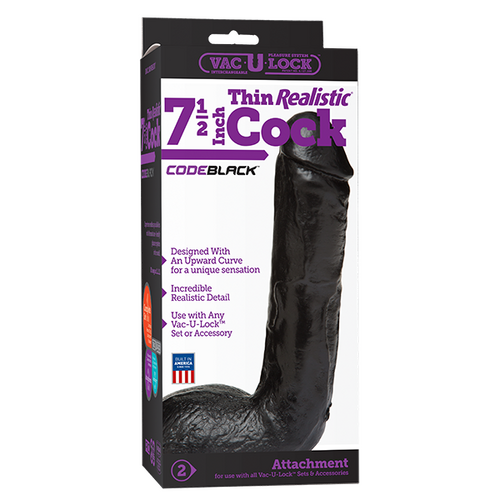 7.5" Cock CODE  Thin Realistic 