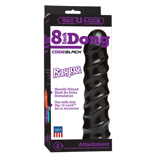 8" CODE BLACK  Dong - Raging Hard-Ons