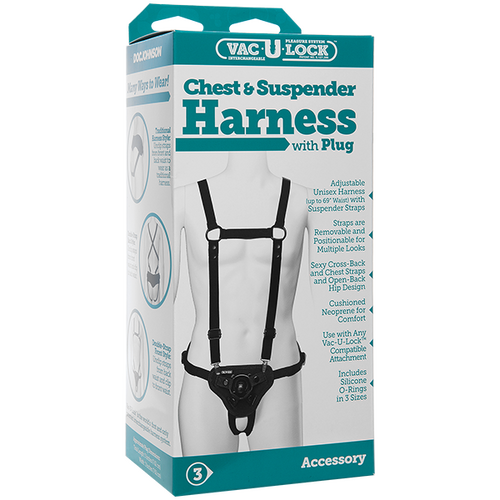 Chest & Suspender Harness with Plug