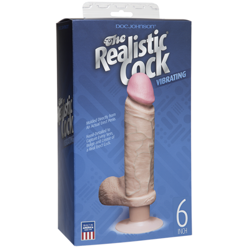 6" Realistic Vibrating Cock + Balls