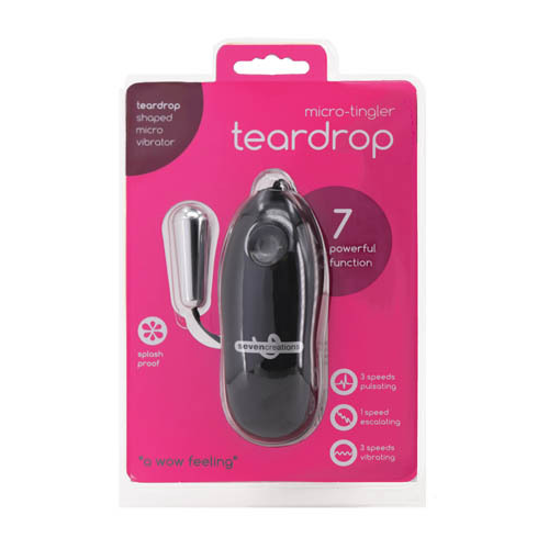 Micro Tingler Silver Tear Drop Bullet