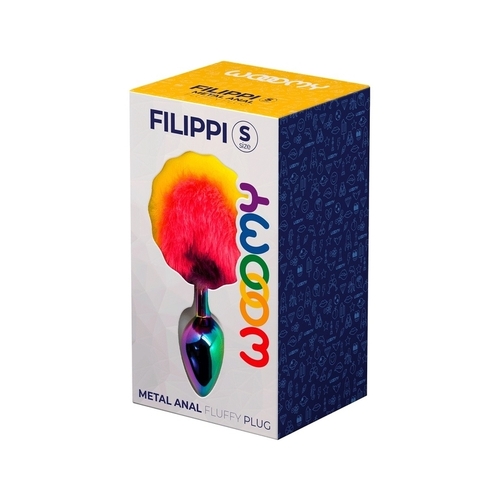 Wooomy Filippi Fluffy Rainbow Metal Plug S