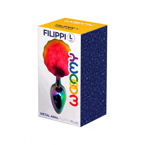Wooomy Filippi Fluffy Rainbow Metal Plug L