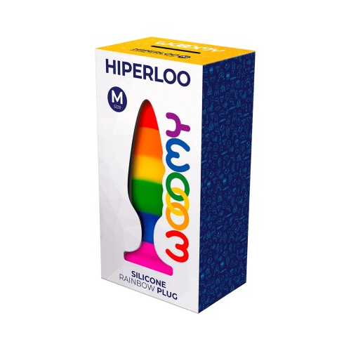 Wooomy Hiperloo Silicone Rainbow Plug M