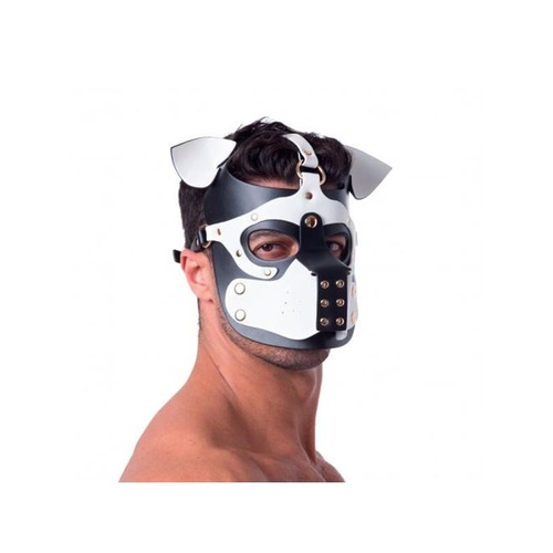 Bondage Pup Hood BLK/WHT O/S