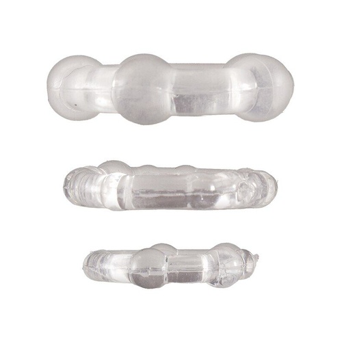 Ram Beaded Cockrings Clear