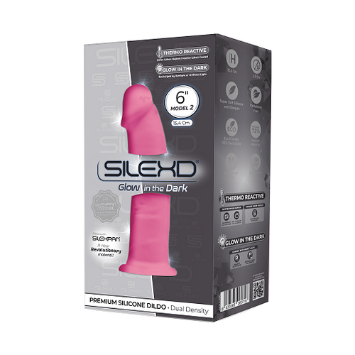 Silexd 6" Pink Glow in the Dark