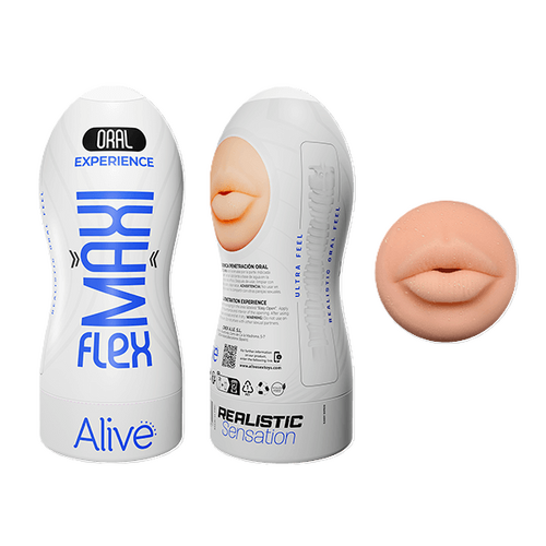 ALIVE Oral MAXI FLEX Flesh Masturbator size L