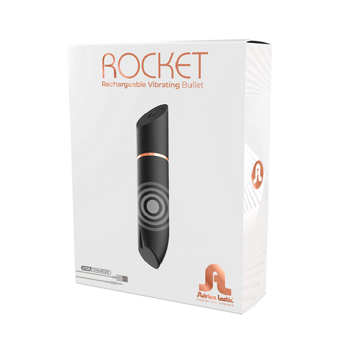 Adrien Lastic Rocket Black Rechargeable Bullet