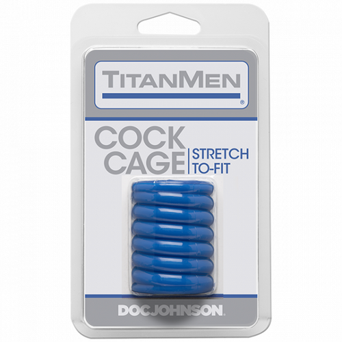 TitanMen Tools - Cock Cage Blue