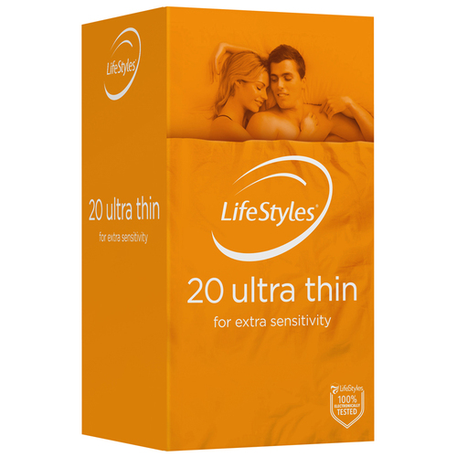 53mm LifeStyles Thin Condoms x20