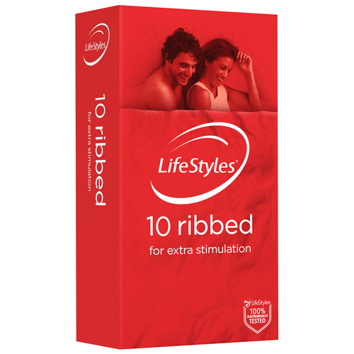 LifeStyles Ribbed Condoms x12