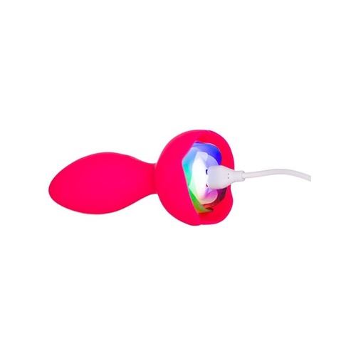 M-Lady Light Up Rotating Anal Plug Pink
