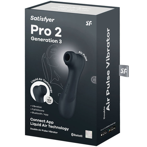 Satisfyer Pro 2g3 Liquid Vibration Connect App Dark