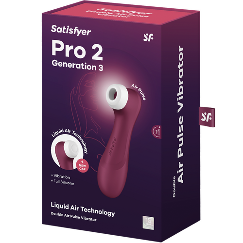 Satisfyer Pro 2 G3 Liquid Vibration Wine Red