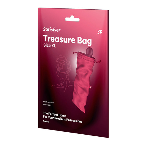 Satisfyer Treasure Bag XLarge - Pink Pink XL Toy Storage Bag