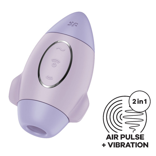 Satisfyer Mission Control Violet Violet Usb Rechargeable Vibrating Air Pulse Stimulator