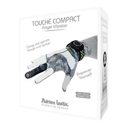 Touche Compact Finger Vibrator Green-Black