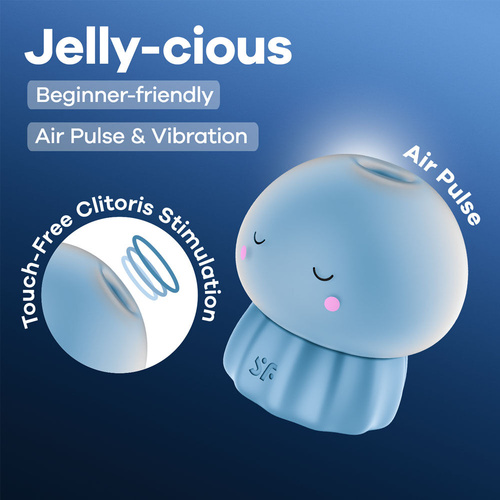 Satisfyer Jelly-cious Blue USB Rechargeable Air Pulse Stimulator