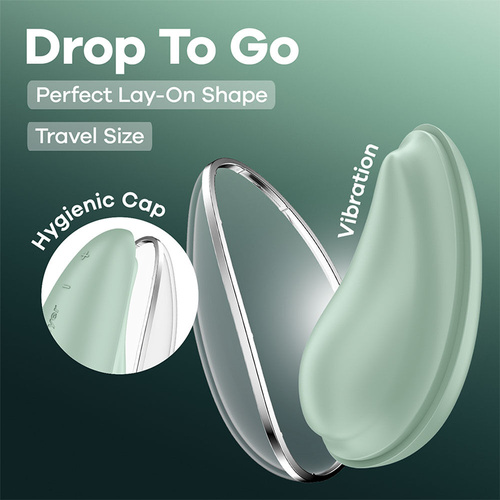 Satisfyer Drop To Go - Mint Mint Green USB Rechargeable Clitoral Stimulator