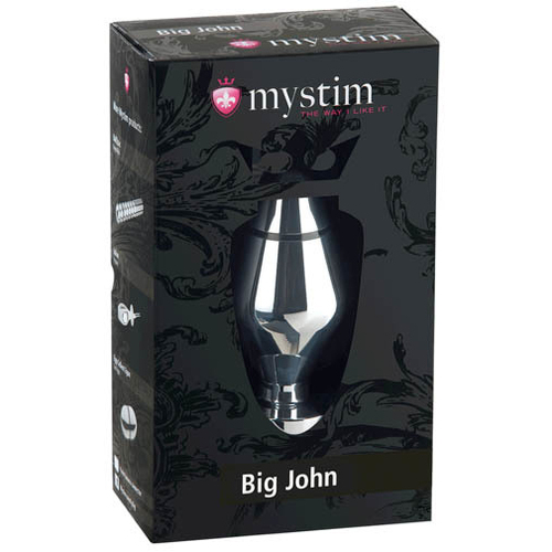 Big John Aluminium 13 cm XL Butt Plug with E-Stim