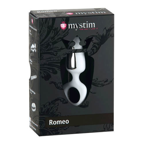 Romeo White Anal/Vaginal Probe with E-Stim