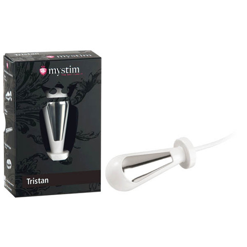 Tristan White Anal/Vaginal Probe with E-Stim