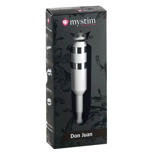 Don Juan White Anal/Vaginal Probe with E-Stim