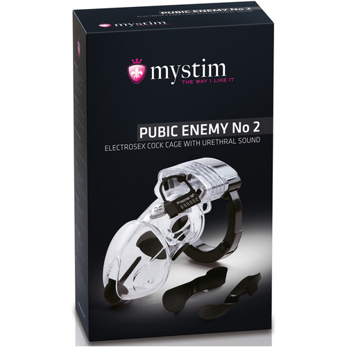 Pubic Enemy No 2 eStim Chastity Cage