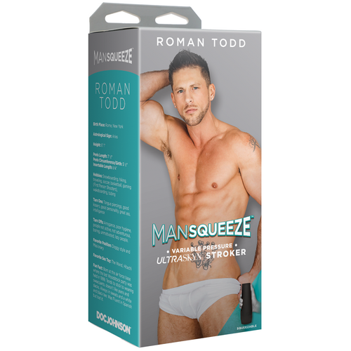 Man Squeeze Roman Todd ULTRASKYN Stroker Ass Vanilla