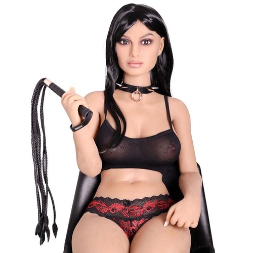 Punishment Rose Gold Braided 9 Tail Flogger