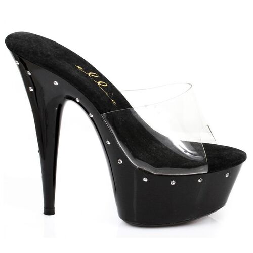 Slip On Rhinestone Platform  6"