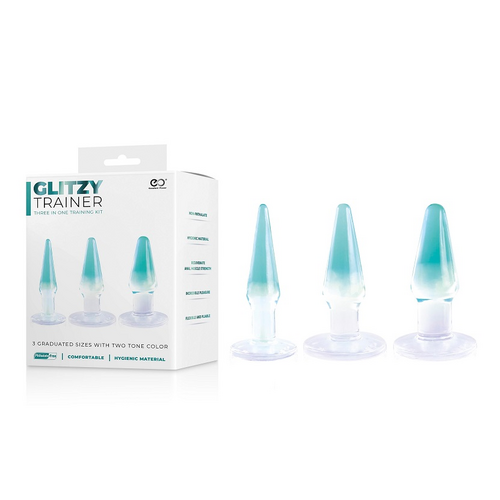 GLITZY TRAINER 3 IN 1 DONG 5" KIT - BLUE