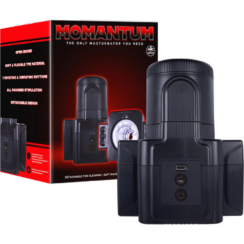 MOMANTUM ROTATING AND VIBRATING MASTURBATOR