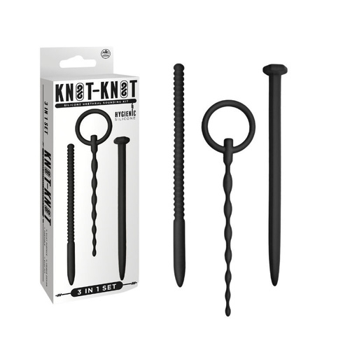 KNOT KNOT SILICONE URETHRAL PLUG SET