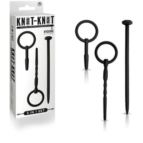 KNOT KNOT SILICONE URETHRAL PLUG SET