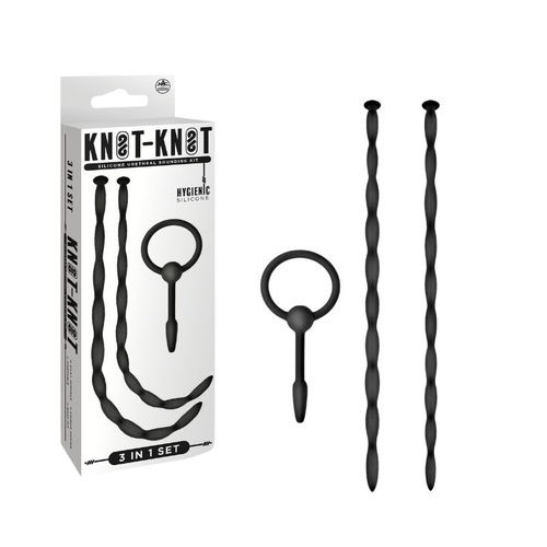 KNOT KNOT SILICONE URETHRAL PLUG SET