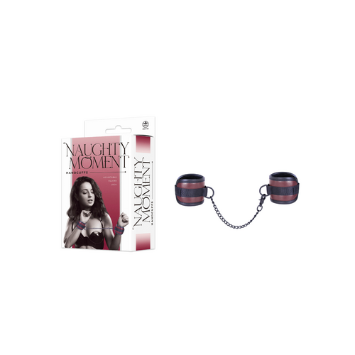 NAUGHTY MOMENT HAND CUFFS RED