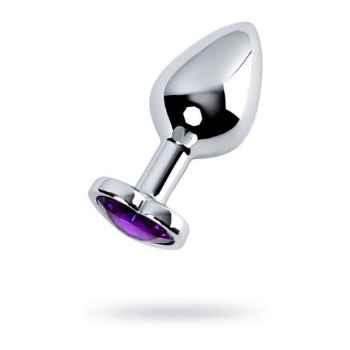 Amethyst Crystal Metal Butt Plug